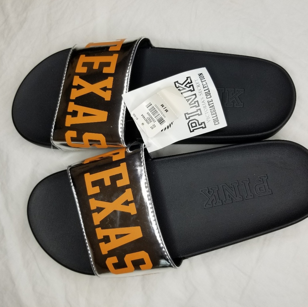 SOLD * Victoria Secret pink UT college sandals